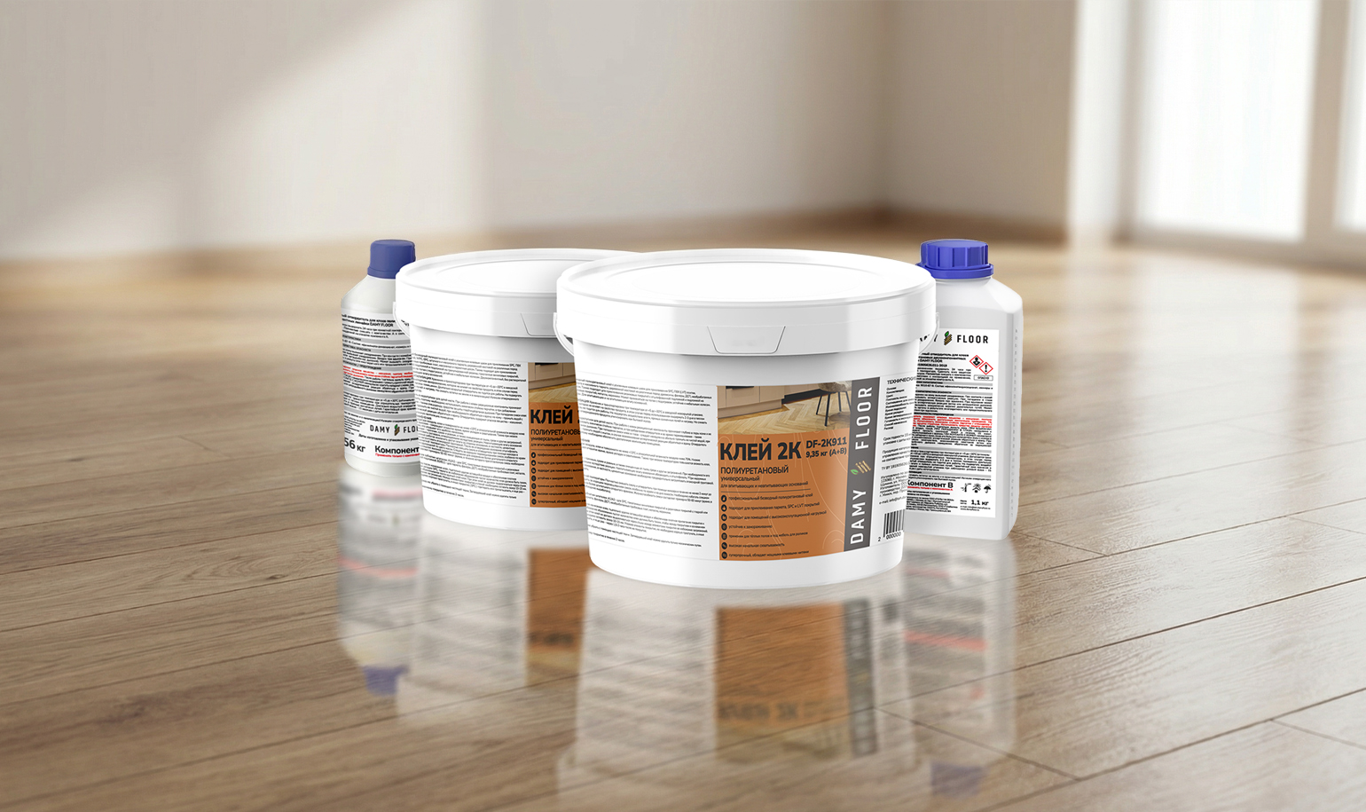 Клей двухкомпонентный DAMY FLOOR
