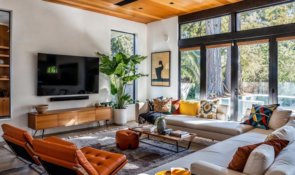 Современный Mid-Century Modern в частном доме