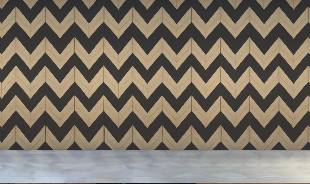 Французская елка (шеврон) на стене