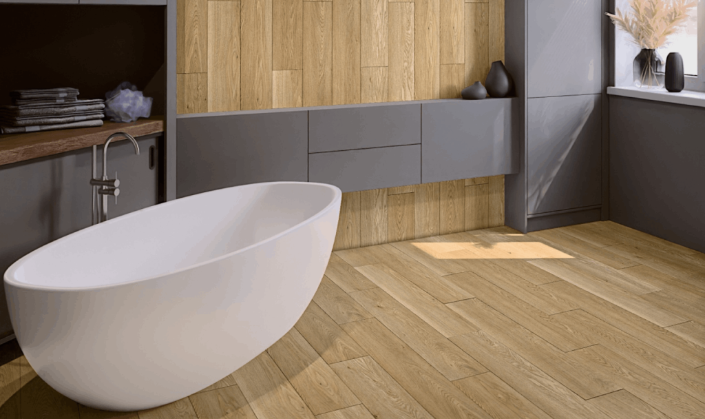 SPC ламинат DAMY FLOOR в ванной