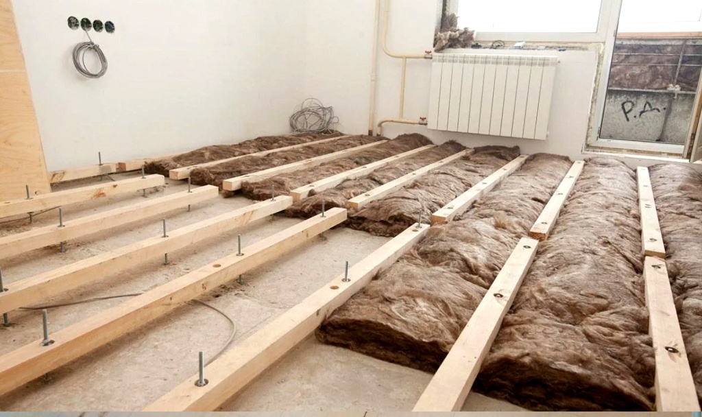 Основание пола на лагах