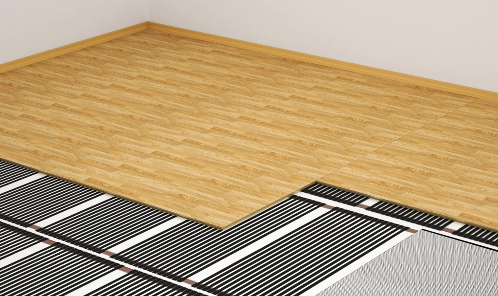 Ламинат можно уложить на любой тип теплого пола